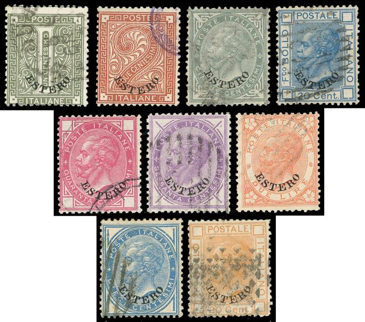 EMISSIONI GENERALI 1874/79 - Nove ... 