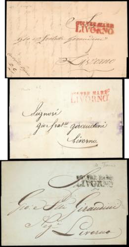 TUNISI 1836/42 - Tre lettere ... 