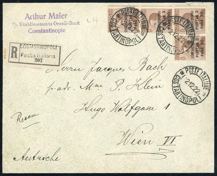 COSTANTINOPOLI 1922 - 3,30 pi. su ... 