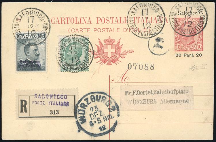 SALONICO INTERI POSTALI 1912 - 20 ... 