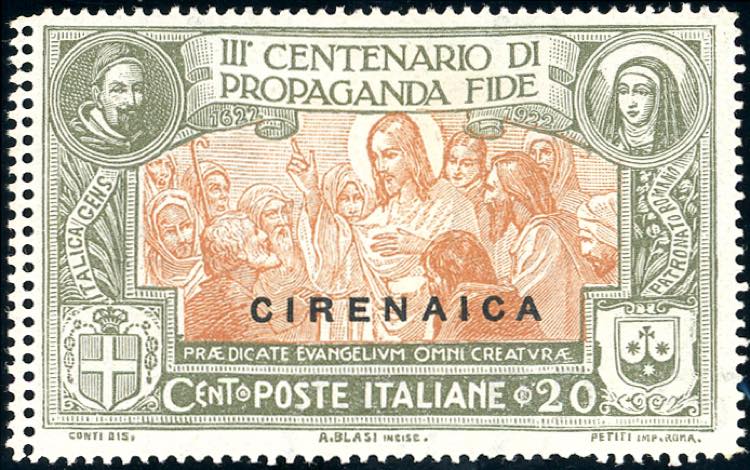 1923 - 20 cent. Propaganda Fide ... 