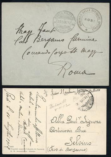 RODI 1912 - Una lettera e una ... 