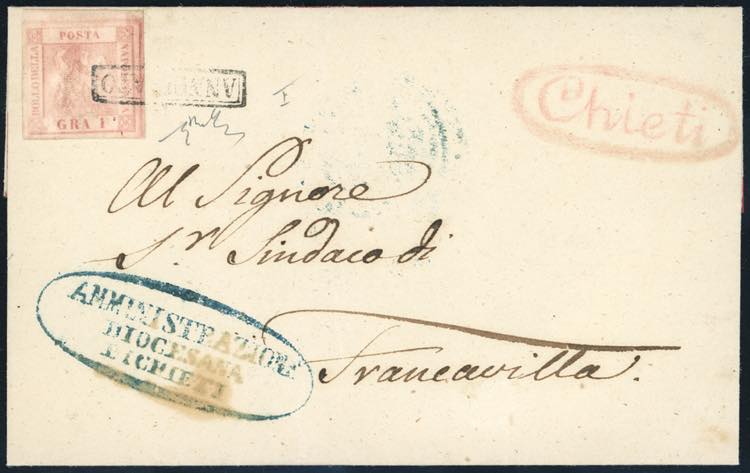 1858 - 1 grano rosa chiaro, I ... 