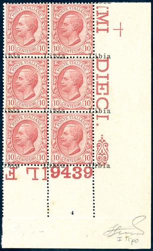 1912 - 10 cent. rosa Leoni, ... 