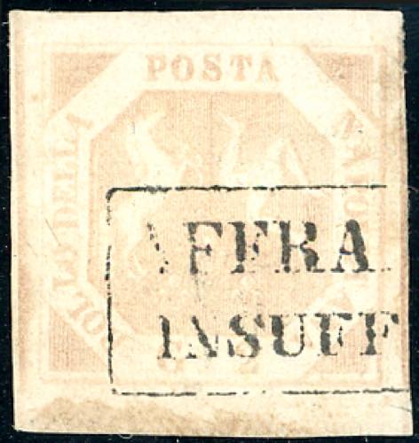1858 - 2 grana rosa brunastro, III ... 