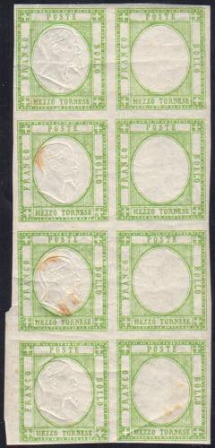 1861 - 1/2 tornese verde, coppia ... 