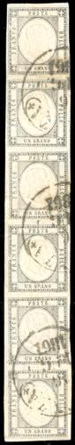 1861 - 1 grano grigio scuro (19a), ... 