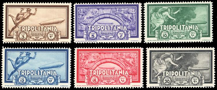 POSTA AEREA 1933 - Zeppelin, serie ... 