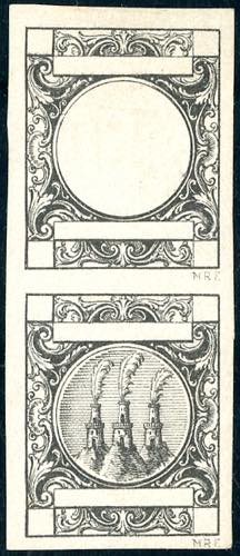 1865 - Saggio Riester in nero, ... 