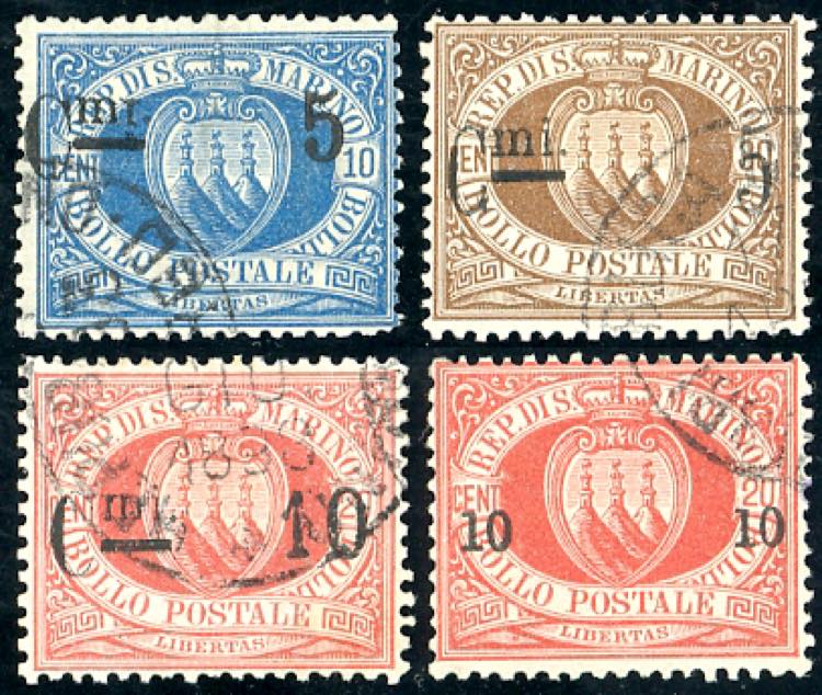 1892 - Soprastampati (8/11), ... 