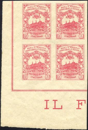 1916 - 10 + 5 cent. Croce Rossa, ... 