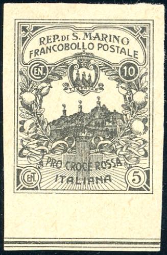 1916 - 10 + 5 cent. Croce Rossa, ... 