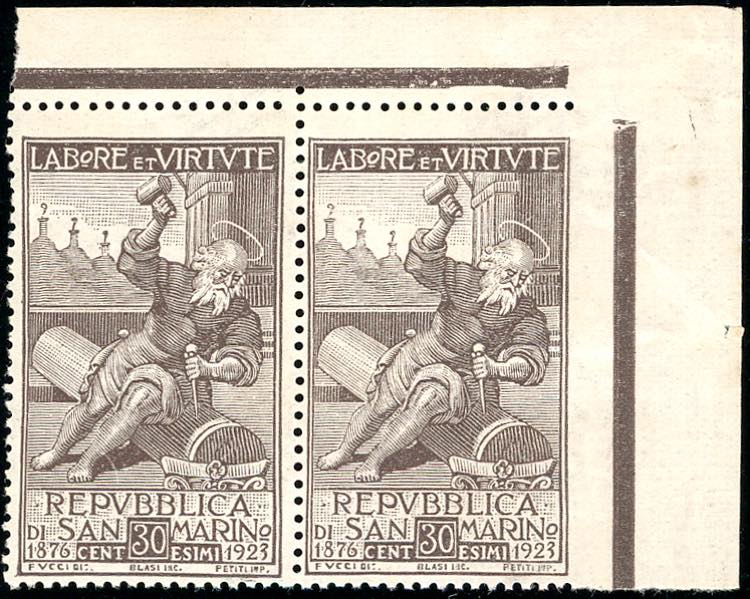 1923 - 30 cent. Società di Mutuo ... 