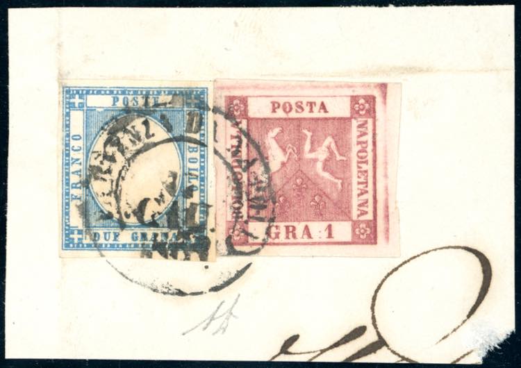 1861 - 1 grano rosa carminio, I ... 
