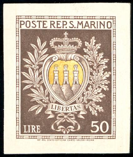 1946 - 50 lire Stemmi (295), prova ... 