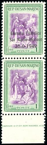 1949 - 1 lira Giornata Filatelica, ... 