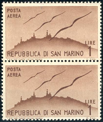 1946 - 1 lira Vedute, coppia ... 