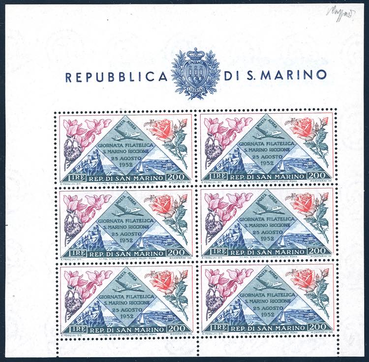 1952 - Fiori-Giornata Filatelica, ... 