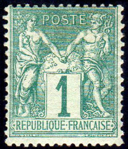 FRANCIA 1876 - 1 cent. Sage, I ... 