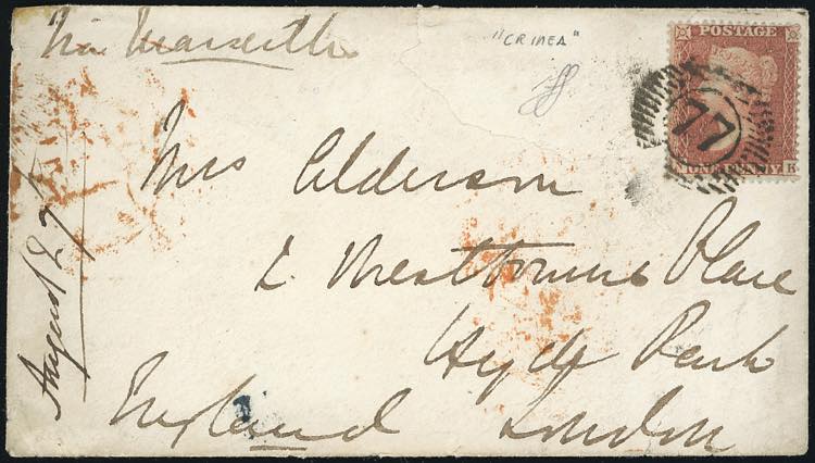 GRAN BRETAGNA 1855 - 1 p. Regina ... 