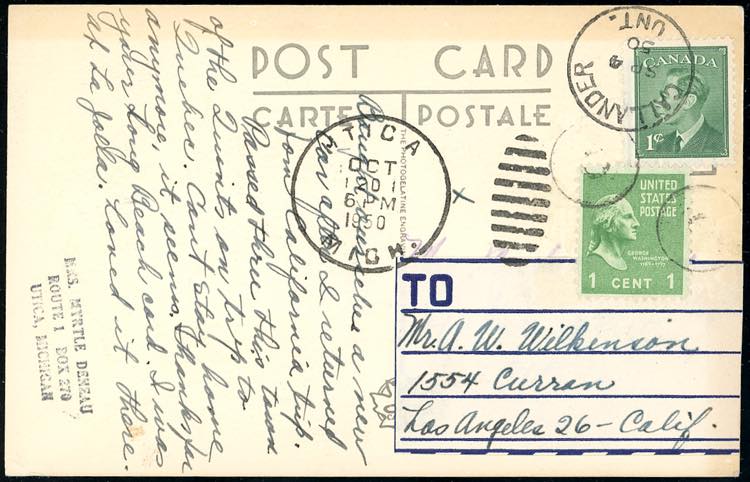 CANADA/STATI UNITI DAMERICA 1950 ... 