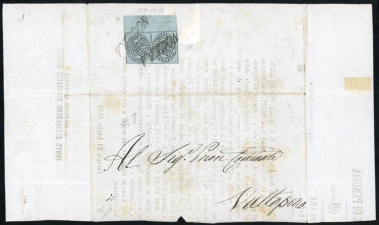 1852 - 1/2 baj grigio azzurro ... 