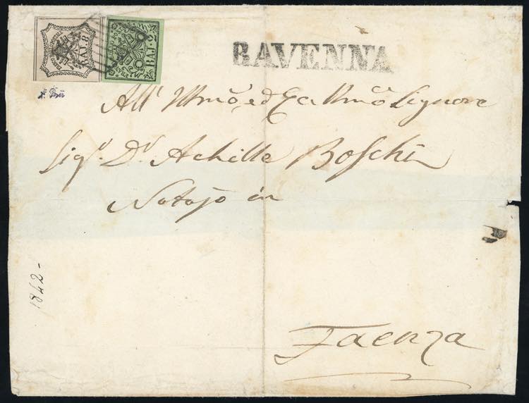 1857 - 2 baj verde oliva, 8 baj ... 