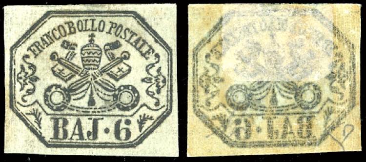 1852 - 6 baj grigio verdastro, ... 