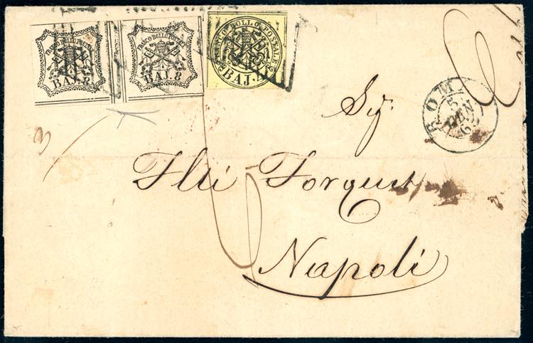 1863 - 8 baj bianco, coppia ... 