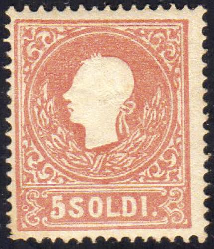 1859 - 5 soldi rosso, II tipo ... 