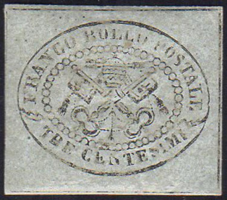 1867 - 3 cent. grigio (15), gomma ... 