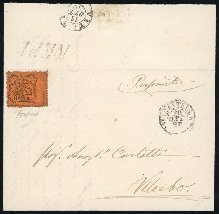 1870 - 10 cent. (26c), perfetto, ... 