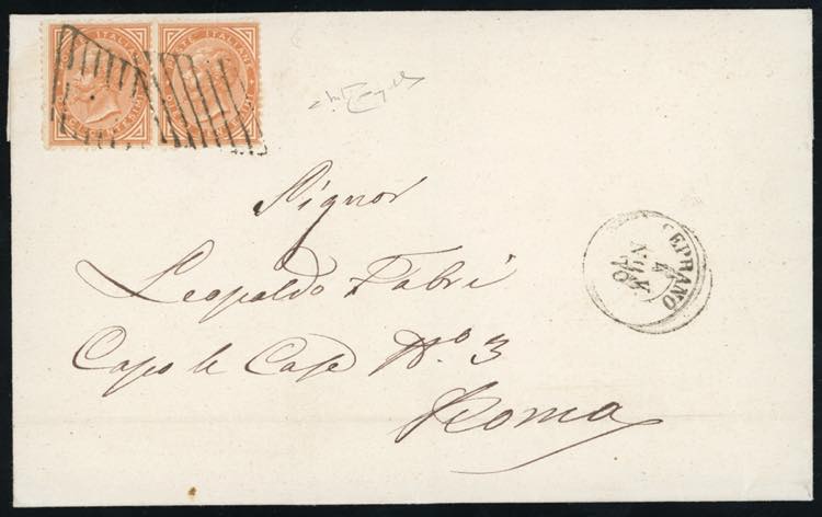 1870 - 10 cent. De La Rue (T17), ... 