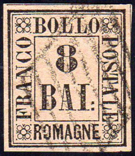 1859 - 8 baj rosa (8), usato, ... 