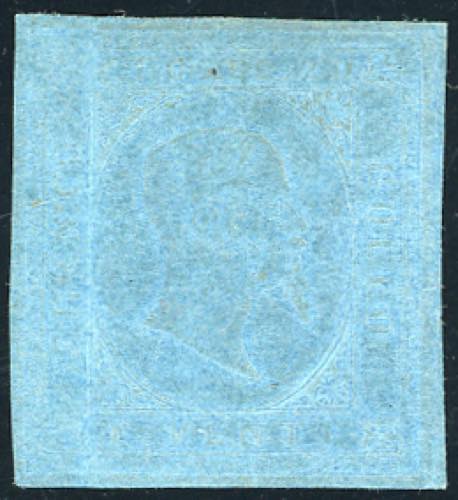 1853 - 20 cent. azzurro (5), ... 