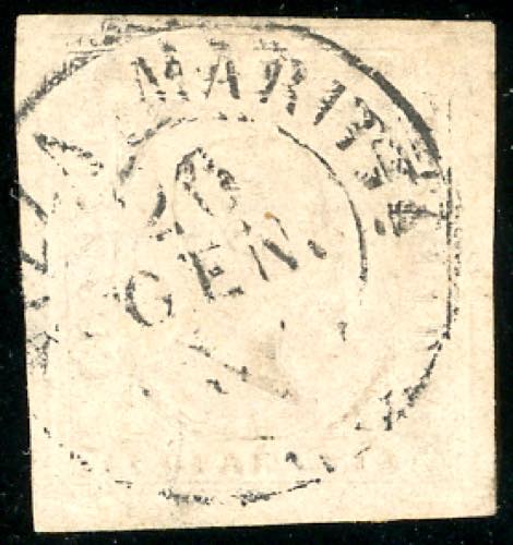 1853 - 40 cent. rosa chiaro (6), ... 