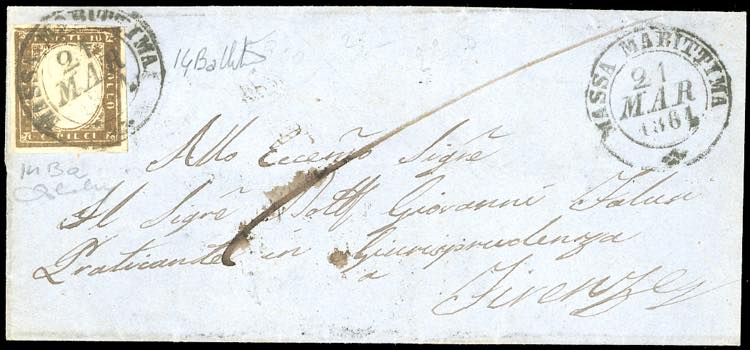 1861 - 10 cent. bruno lillaceo ... 