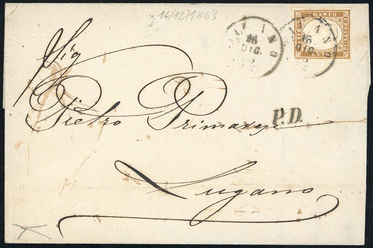 1863 - 10 cent. bistro (14E), ... 