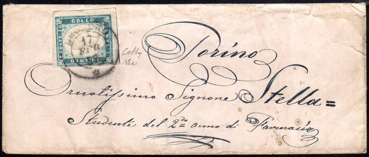 1857 - 20 cent. cobalto verdastro ... 