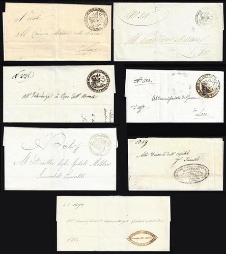 1848/49 - Sette sovracoperte di ... 