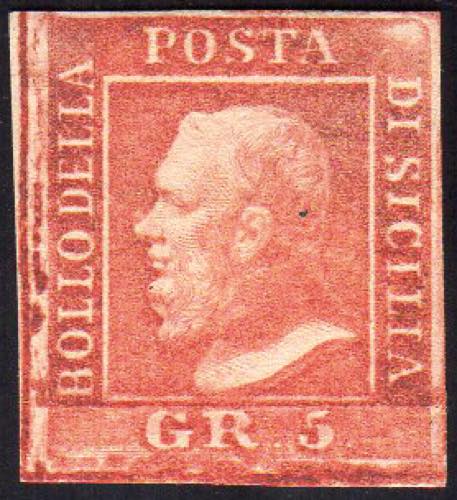 1859 - 5 grana vermiglio chiaro, I ... 