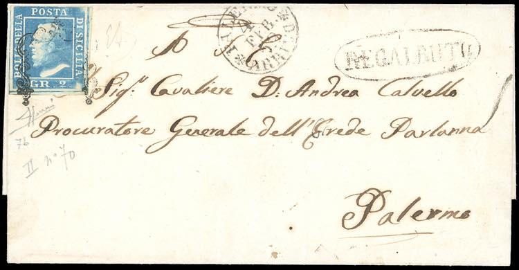 REGALBUTO, ovale rosso nerastro ... 