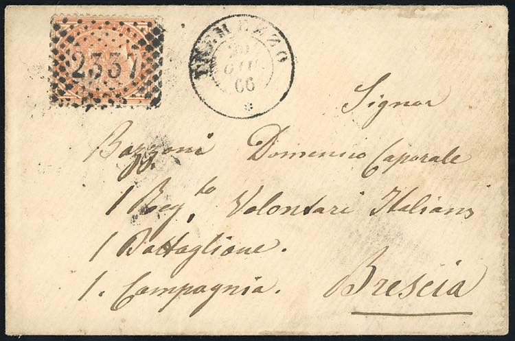 1866 - 10 cent. De La Rue (L17), ... 
