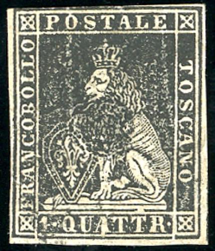 1857 - 1 quattrino nero, II ... 