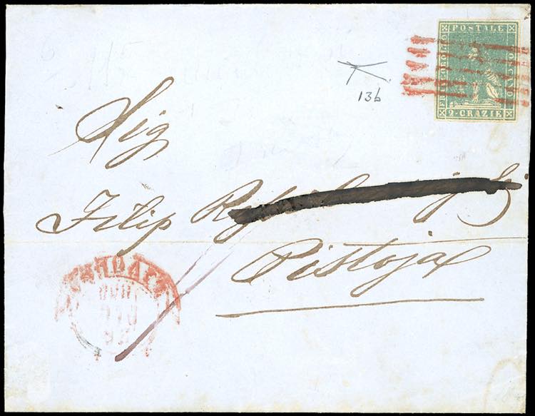 1858 - 2 crazie verde grigio ... 