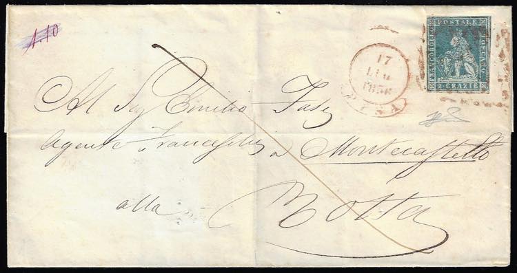 PISA, muto a rombi rosso punti R1 ... 