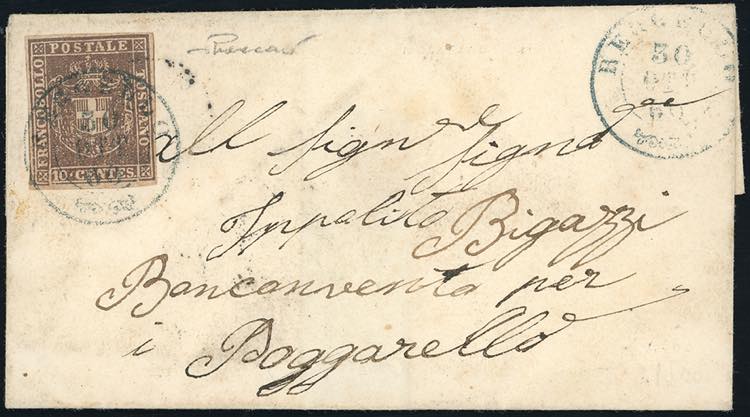 REGGELLO, doppio cerchio azzurro ... 