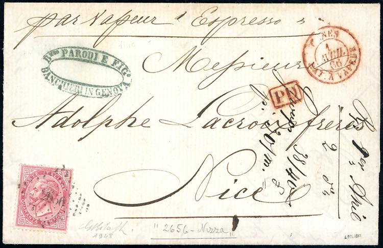 1866 - NIZZA, punti piccoli e ... 