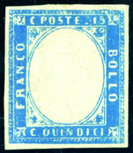 1863 - 15 cent. celeste latteo, ... 