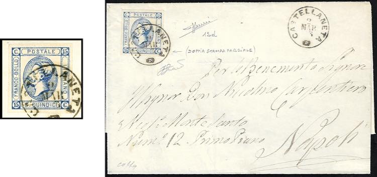 1863 - 15 cent. Litografico, I ... 